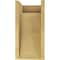 Ekena Millwork 8"W x 8"D x 16"H Wide Del Monte Rough Cedar Woodgrain TimberThane Corbel, Primed Tan CORUR08X08X16DELRCPR - alternate 4